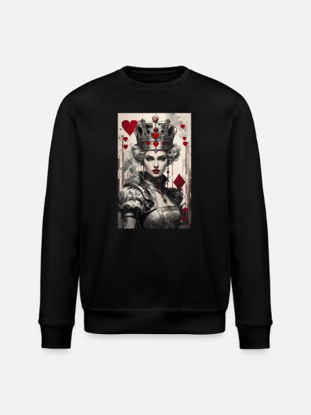 Fantasy Cyberpunk af dronningen af hjerter II - Stanley/Stella økologisk unisex-sweatshirt ROLLER - sort