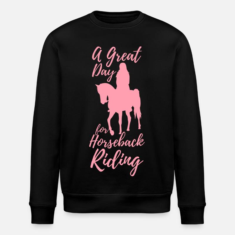 Reiter Mädchen - Stanley/Stella Unisex Bio-Sweatshirt ROLLER - Schwarz