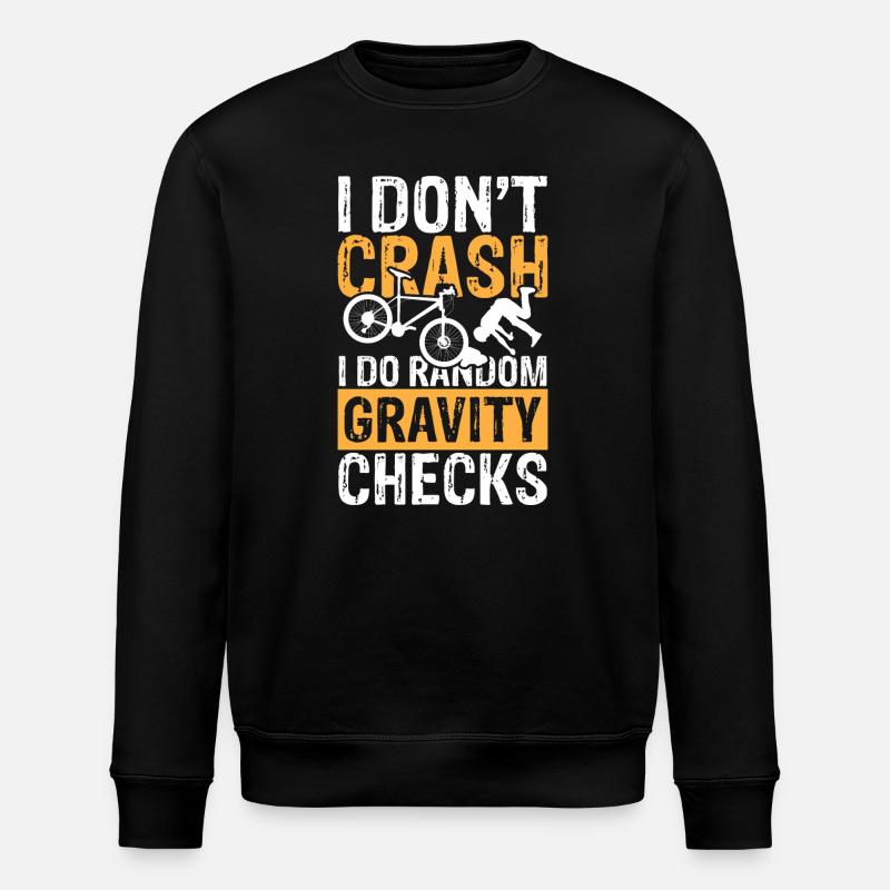I do random gravity checks - Stanley/Stella Unisex Bio-Sweatshirt ROLLER - Schwarz