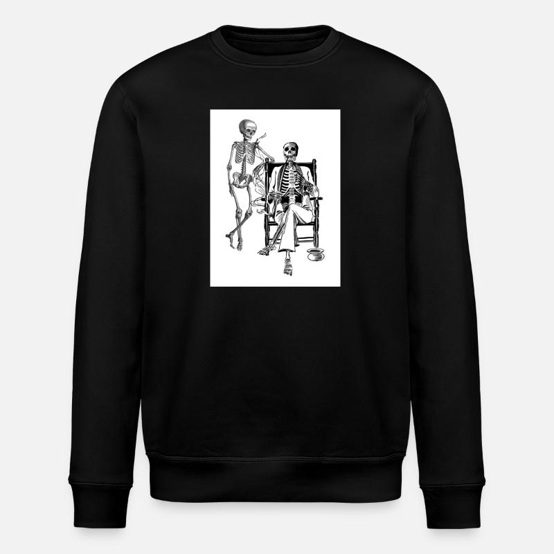 Skelett - Stanley/Stella Unisex Bio-Sweatshirt ROLLER - Schwarz