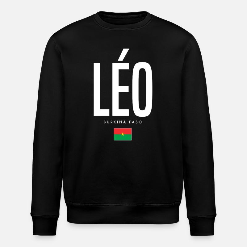 Léo Burkina Faso - Stanley/Stella Unisex Bio-Sweatshirt ROLLER - Schwarz
