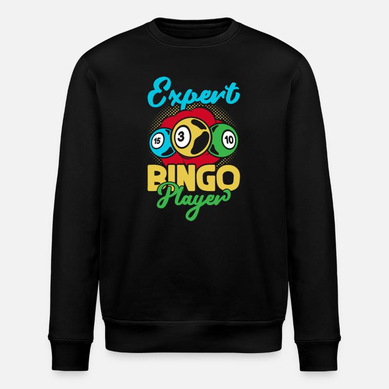 Jeu de bingo Expert Joueur Bingo - Sweat bio ROLLER Stanley/Stella Unisexe - noir