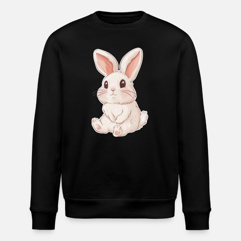 Hase - Stanley/Stella Unisex Bio-Sweatshirt ROLLER - Schwarz