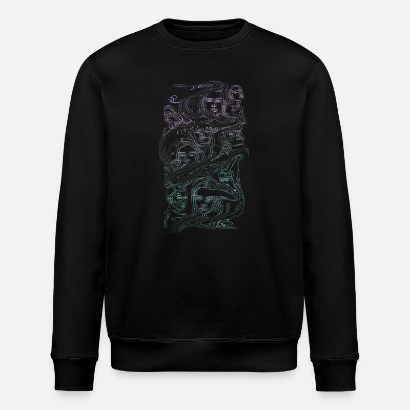 Âmes Liquides : Fusions Éthérées - Sweat bio ROLLER Stanley/Stella Unisexe - noir