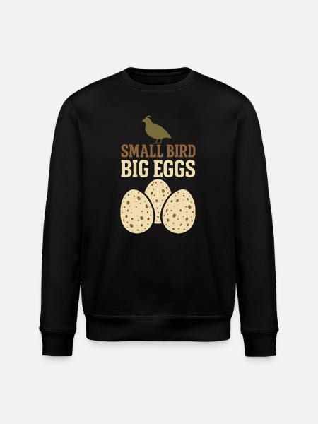 Quail Keeper Quail Farmer Backyard Quail - Stanley/Stella ROLLER Unisex Organic Sweatshirt - black