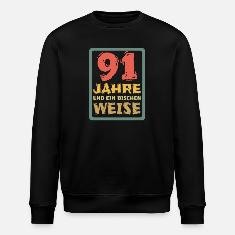 91 - Stanley/Stella Unisex Bio-Sweatshirt ROLLER - Schwarz