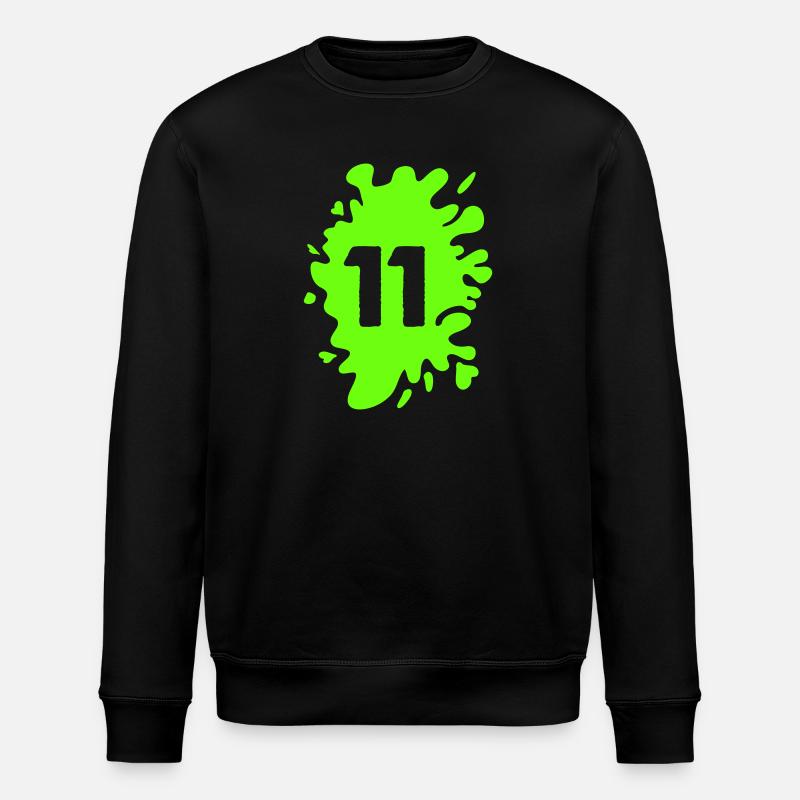 klecks 11 - Stanley/Stella Unisex Bio-Sweatshirt ROLLER - Schwarz