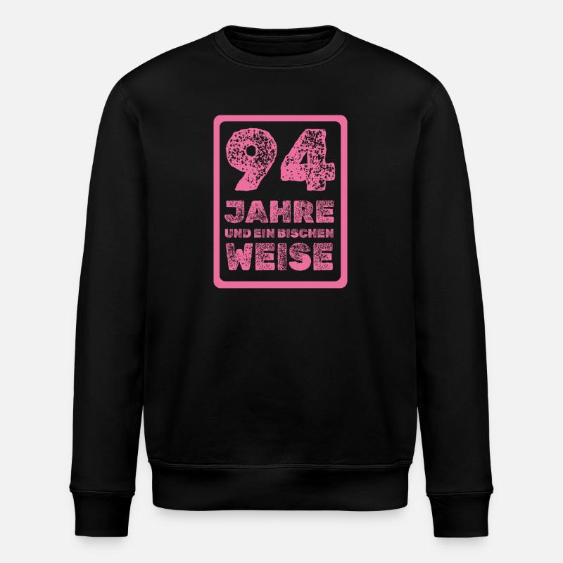 Spruch 94 - Stanley/Stella Unisex Bio-Sweatshirt ROLLER - Schwarz