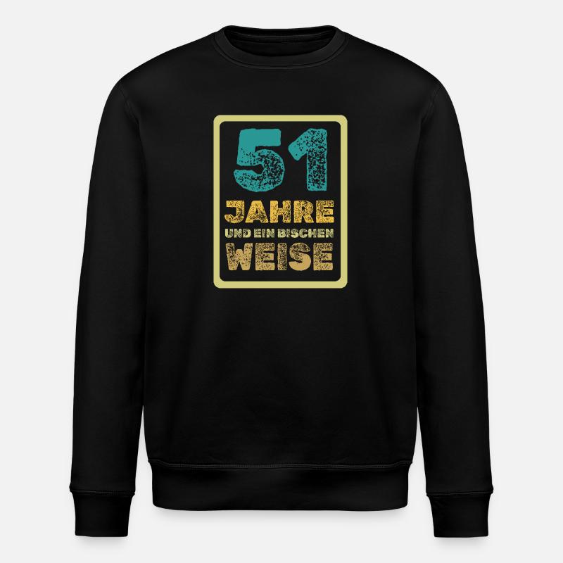 Alter 51 - Stanley/Stella Unisex Bio-Sweatshirt ROLLER - Schwarz