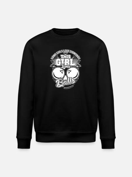 Bowling Girl - Stanley/Stella ROLLER Unisex Organic Sweatshirt - black
