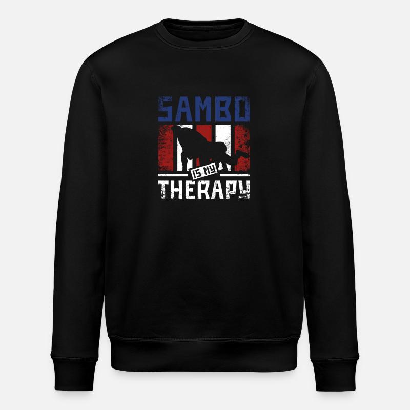 Sambo is my therapy - Stanley/Stella ROLLER Unisex Organic Sweatshirt - black