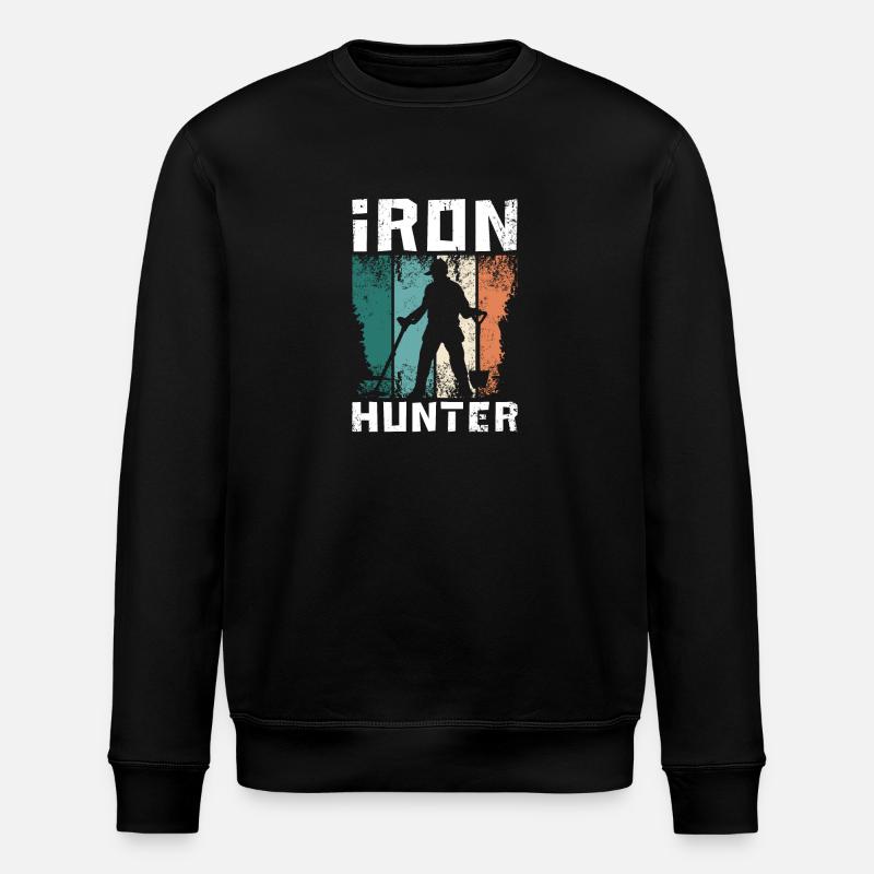 Dirty Fishing Iron Hunter - Stanley/Stella Unisex Bio-Sweatshirt ROLLER - Schwarz