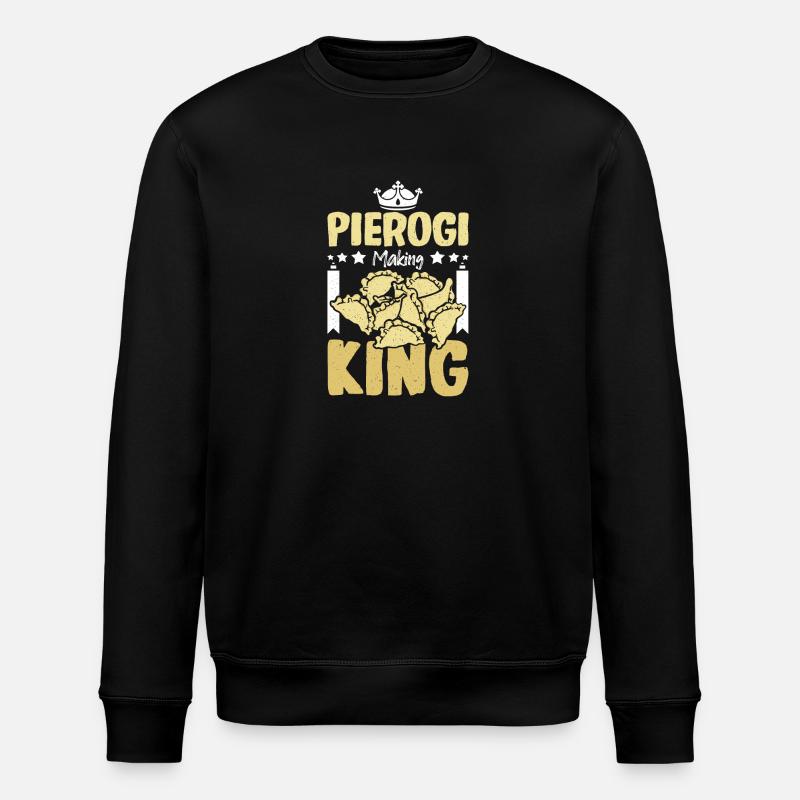 Pierogi making king - Stanley/Stella Unisex Bio-Sweatshirt ROLLER - Schwarz