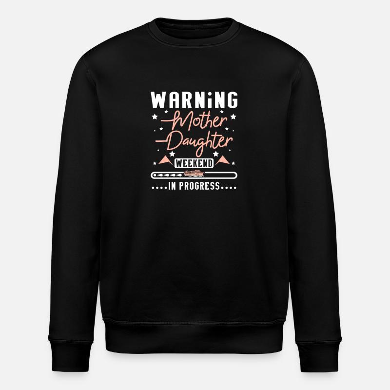 Week-end Mère Fille en cours - Sweat bio ROLLER Stanley/Stella Unisexe - noir