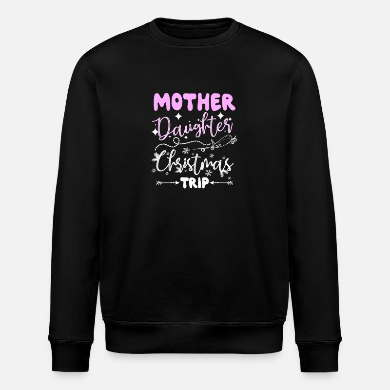 Voyage de Noël mère-fille - Sweat bio ROLLER Stanley/Stella Unisexe - noir
