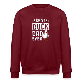 Canard plus loin Meilleur papa canard pékin de tous les temps - Sweat bio ROLLER Stanley/Stella Unisexe - bordeaux - Devant - Nik (191cm)