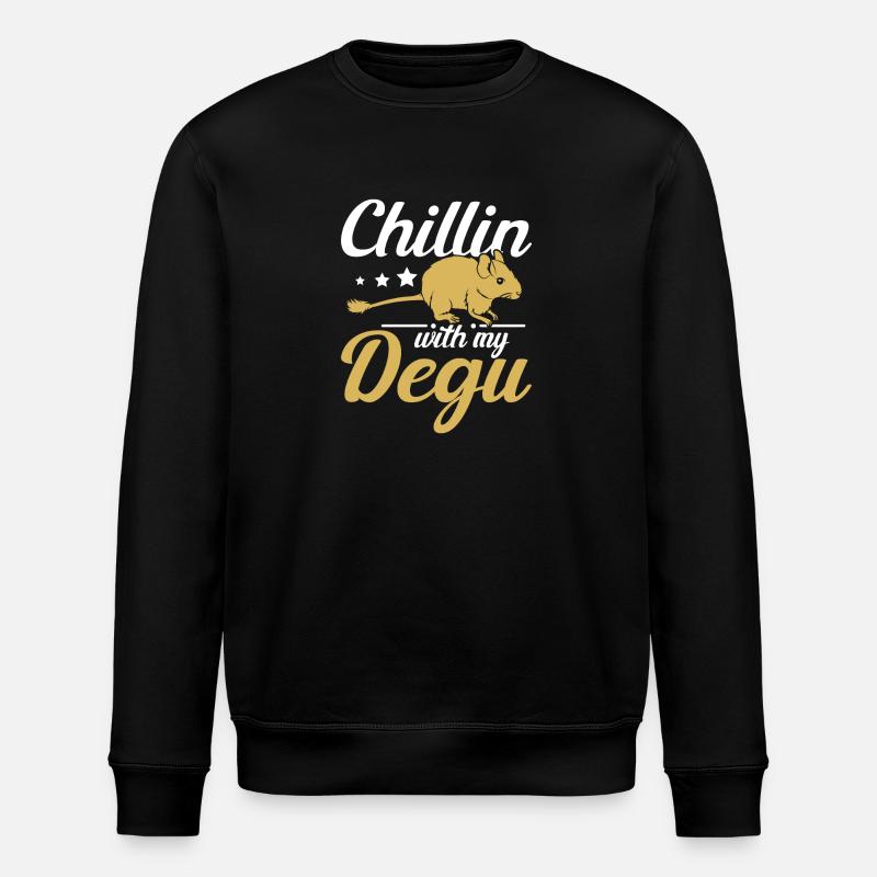 Chillin avec mon octodon - Sweat bio ROLLER Stanley/Stella Unisexe - noir