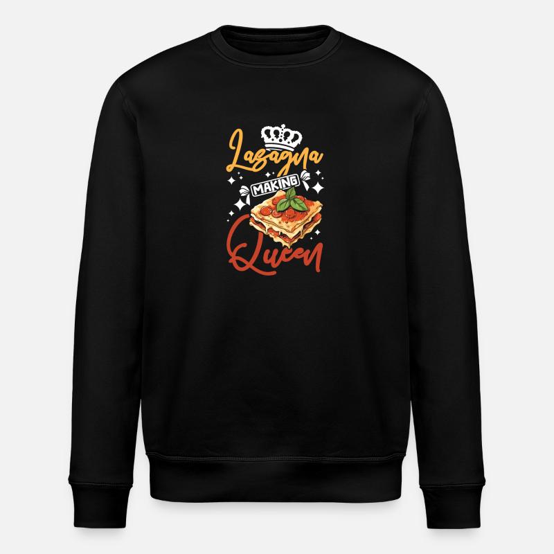 Lasagna making queen - Stanley/Stella ROLLER Unisex Organic Sweatshirt - black