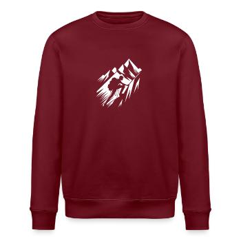 Besteigen des Berges - Stanley/Stella Unisex Bio-Sweatshirt ROLLER - Burgunderrot - Vorne - Nik (191cm)