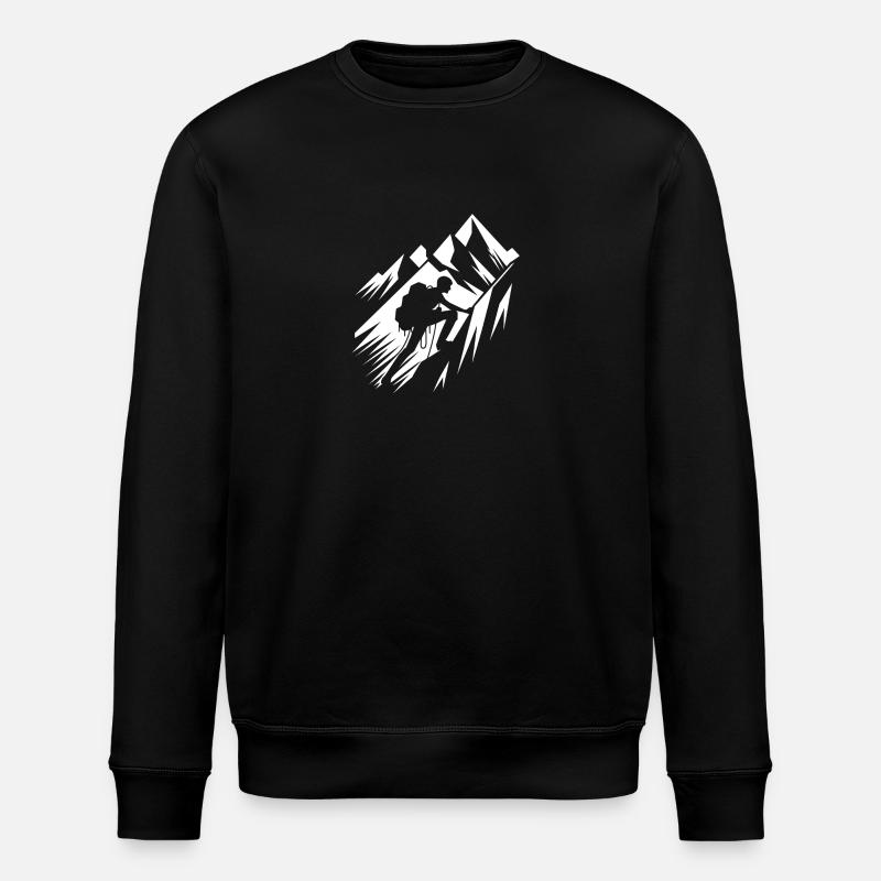 Besteigen des Berges - Stanley/Stella Unisex Bio-Sweatshirt ROLLER - Schwarz