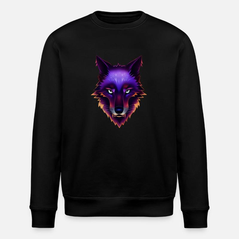 Wolf - Stanley/Stella Unisex Bio-Sweatshirt ROLLER - Schwarz