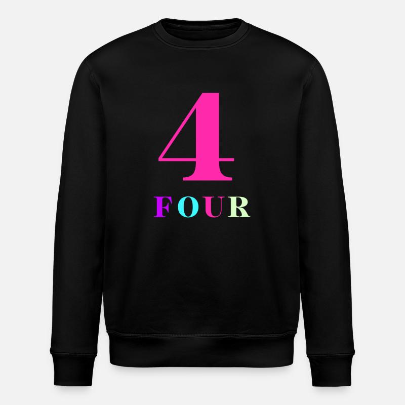 Four-4e anniversaire - Sweat bio ROLLER Stanley/Stella Unisexe - noir