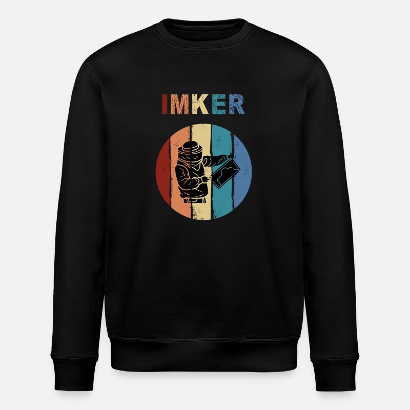 Du bist der Imker an ihrer Seite - Stanley/Stella Unisex Bio-Sweatshirt ROLLER - Schwarz