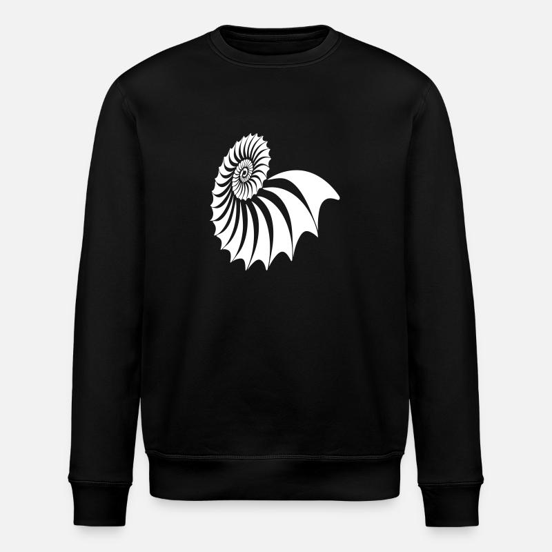 Nautilus Spirale - Stanley/Stella Unisex Bio-Sweatshirt ROLLER - Schwarz
