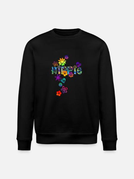 HIPPIE - Sweat bio ROLLER Stanley/Stella Unisexe - noir