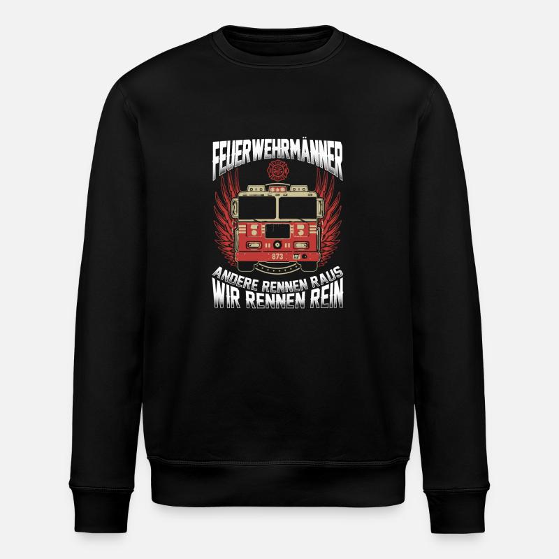 Feuerwehrmänner - Stanley/Stella Unisex Bio-Sweatshirt ROLLER - Schwarz