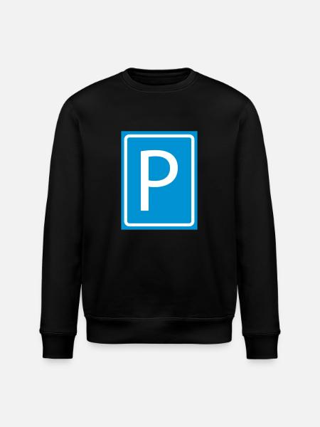 P Parkering brev P-skiven parkering 2c - Stanley/Stella økologisk unisex-sweatshirt ROLLER - sort