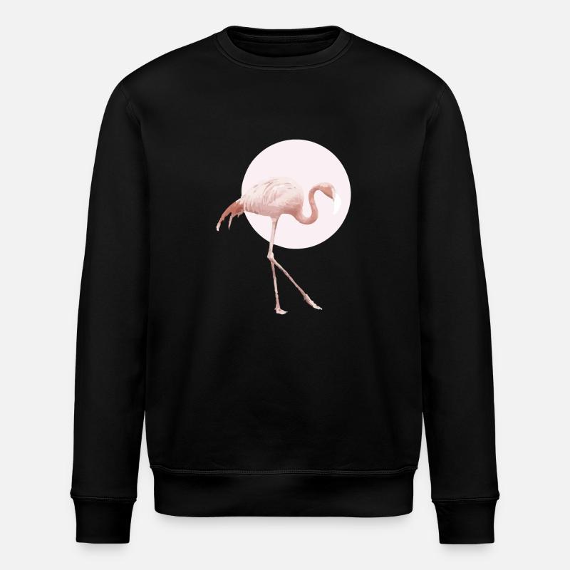 Flamingo Rosa - Stanley/Stella Unisex Bio-Sweatshirt ROLLER - Schwarz