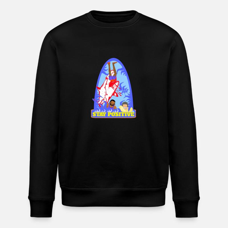 Surferdude -Surfer - Stanley/Stella ROLLER Unisex Organic Sweatshirt - black