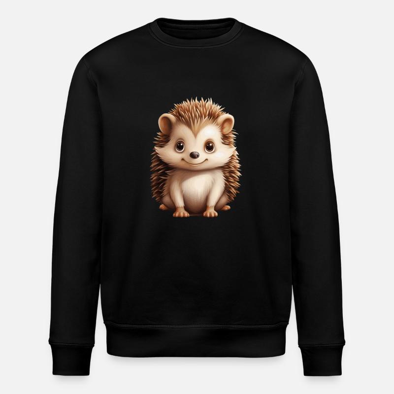 mignon petit hérisson - Sweat bio ROLLER Stanley/Stella Unisexe - noir