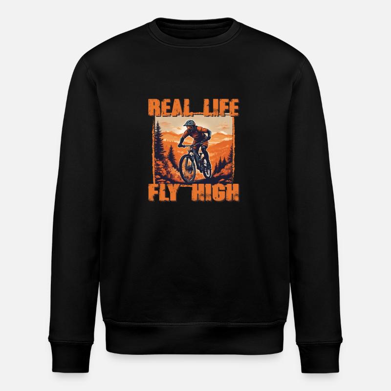 MTB 6 vintage orange - Stanley/Stella ROLLER Unisex Organic Sweatshirt - black