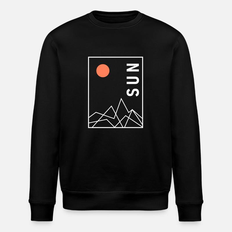 Abstraktes Design - Stanley/Stella Unisex Bio-Sweatshirt ROLLER - Schwarz