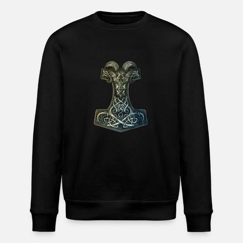 Mjölnir - Stanley/Stella ROLLER Unisex Organic Sweatshirt - black