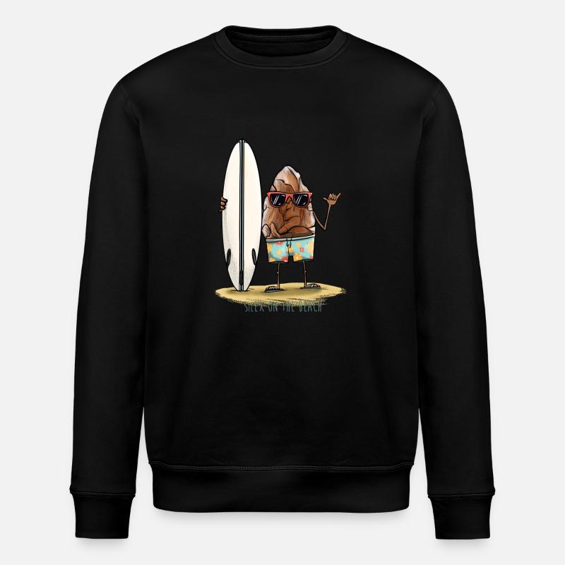 Silex on the beach - Sweat bio ROLLER Stanley/Stella Unisexe - noir