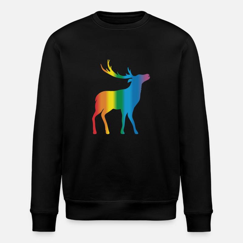 Deer - Stanley/Stella ROLLER Unisex Organic Sweatshirt - black