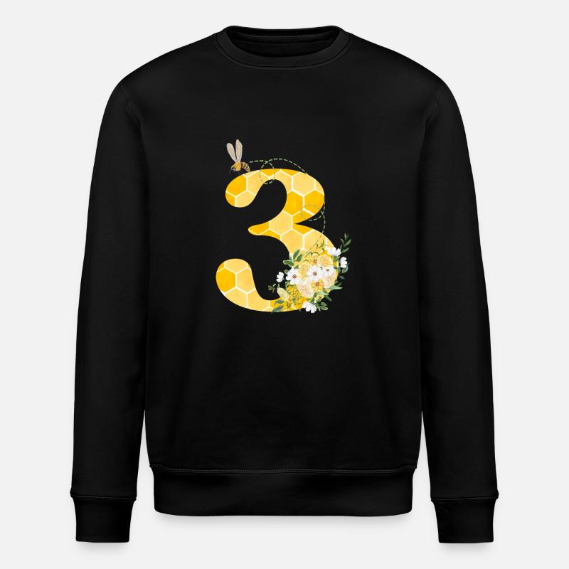 3e anniversaire abeille - Sweat bio ROLLER Stanley/Stella Unisexe - noir
