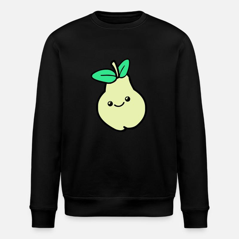 Pear Comic 02 - Stanley/Stella ROLLER Unisex Organic Sweatshirt - black