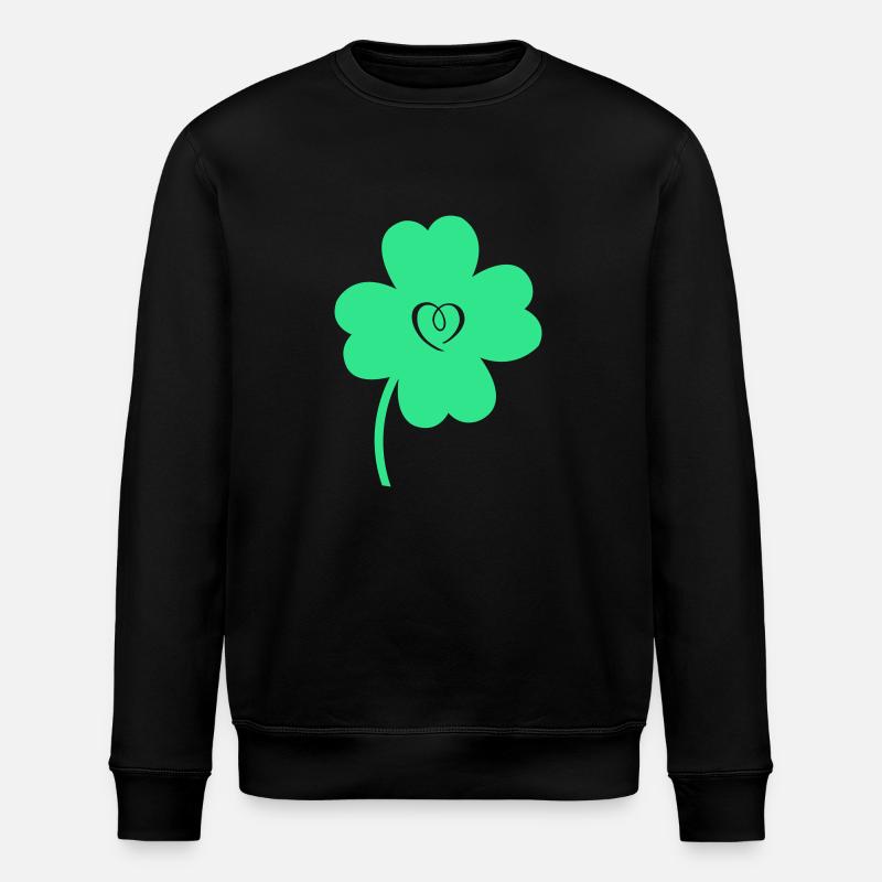 Cœur de trèfle - Sweat bio ROLLER Stanley/Stella Unisexe - noir