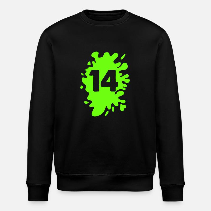 Klecks 14 - Stanley/Stella Unisex Bio-Sweatshirt ROLLER - Schwarz