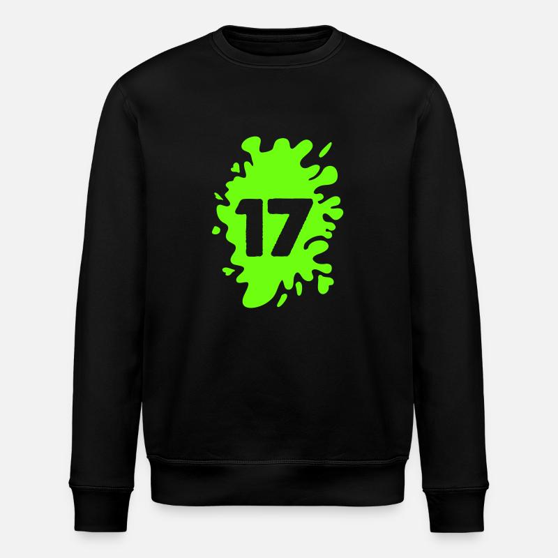 Klecks 17 - Stanley/Stella Unisex Bio-Sweatshirt ROLLER - Schwarz