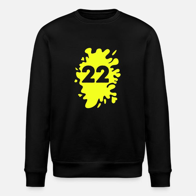 klecks 22 - Stanley/Stella Unisex Bio-Sweatshirt ROLLER - Schwarz