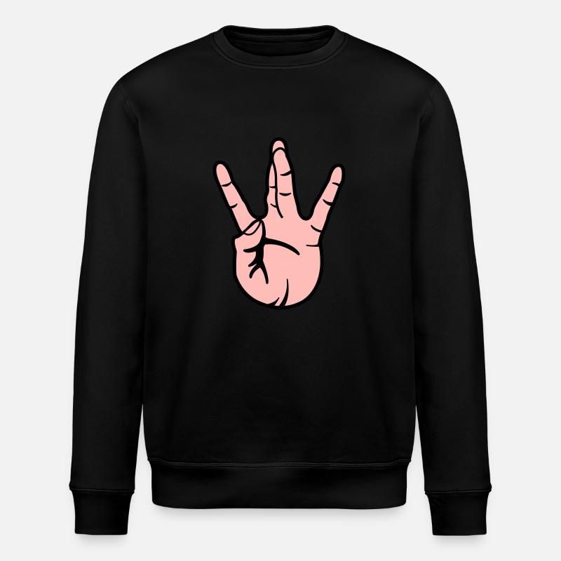 westside hand - Stanley/Stella Unisex Bio-Sweatshirt ROLLER - Schwarz