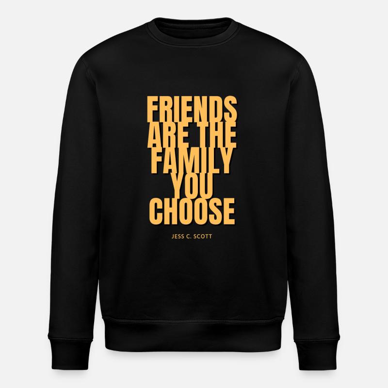 Gewählte Familie - Stanley/Stella Unisex Bio-Sweatshirt ROLLER - Schwarz
