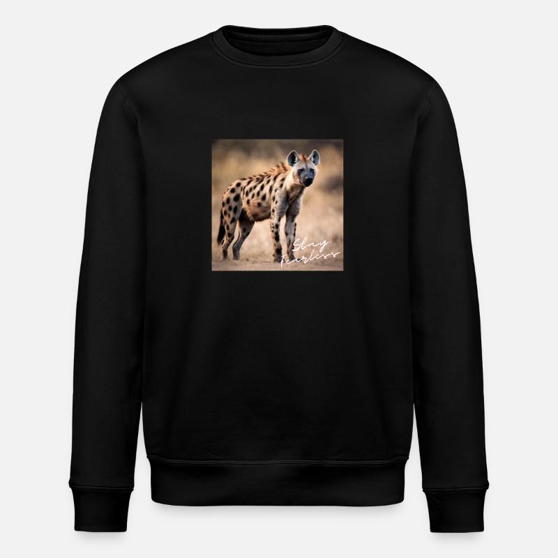 Stay Fearless - Hyänen Design - Stanley/Stella Unisex Bio-Sweatshirt ROLLER - Schwarz