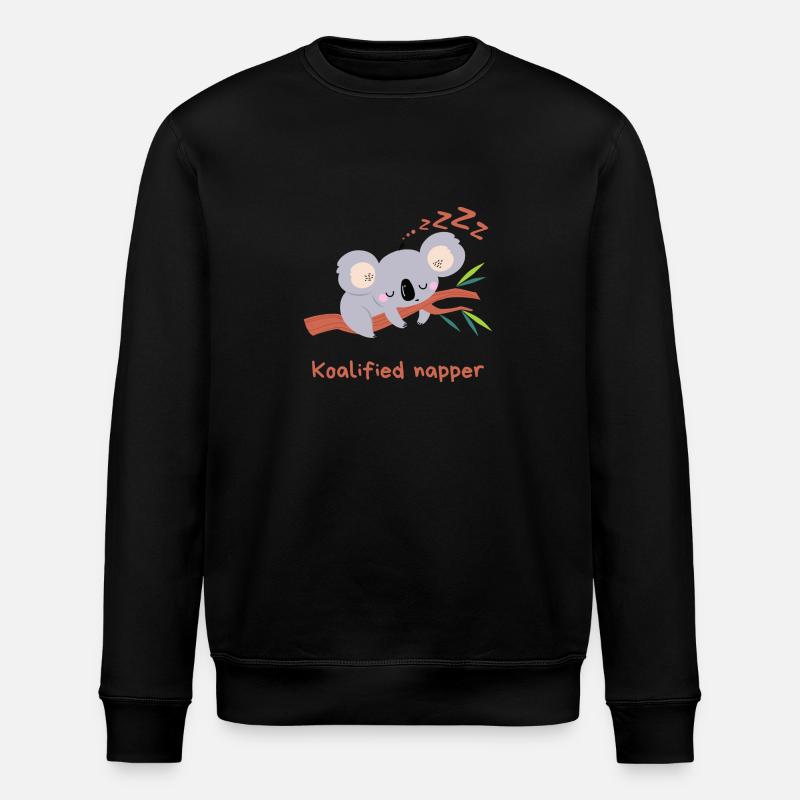 Koalified napper - Stanley/Stella Unisex Bio-Sweatshirt ROLLER - Schwarz
