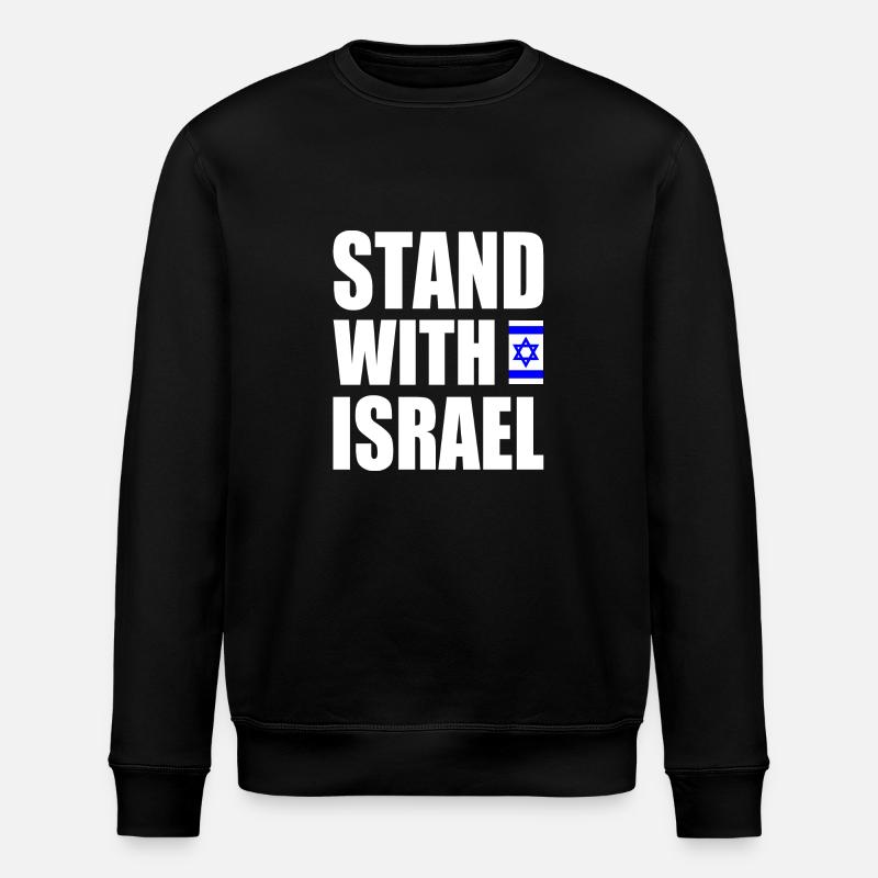 Stand with israel - Stanley/Stella ROLLER Unisex Organic Sweatshirt - black